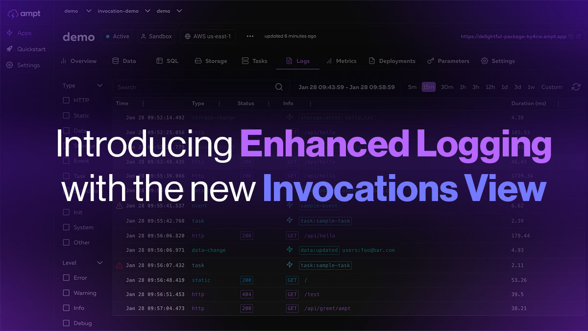 Introducing Enhanced Logging and the New Invocations View